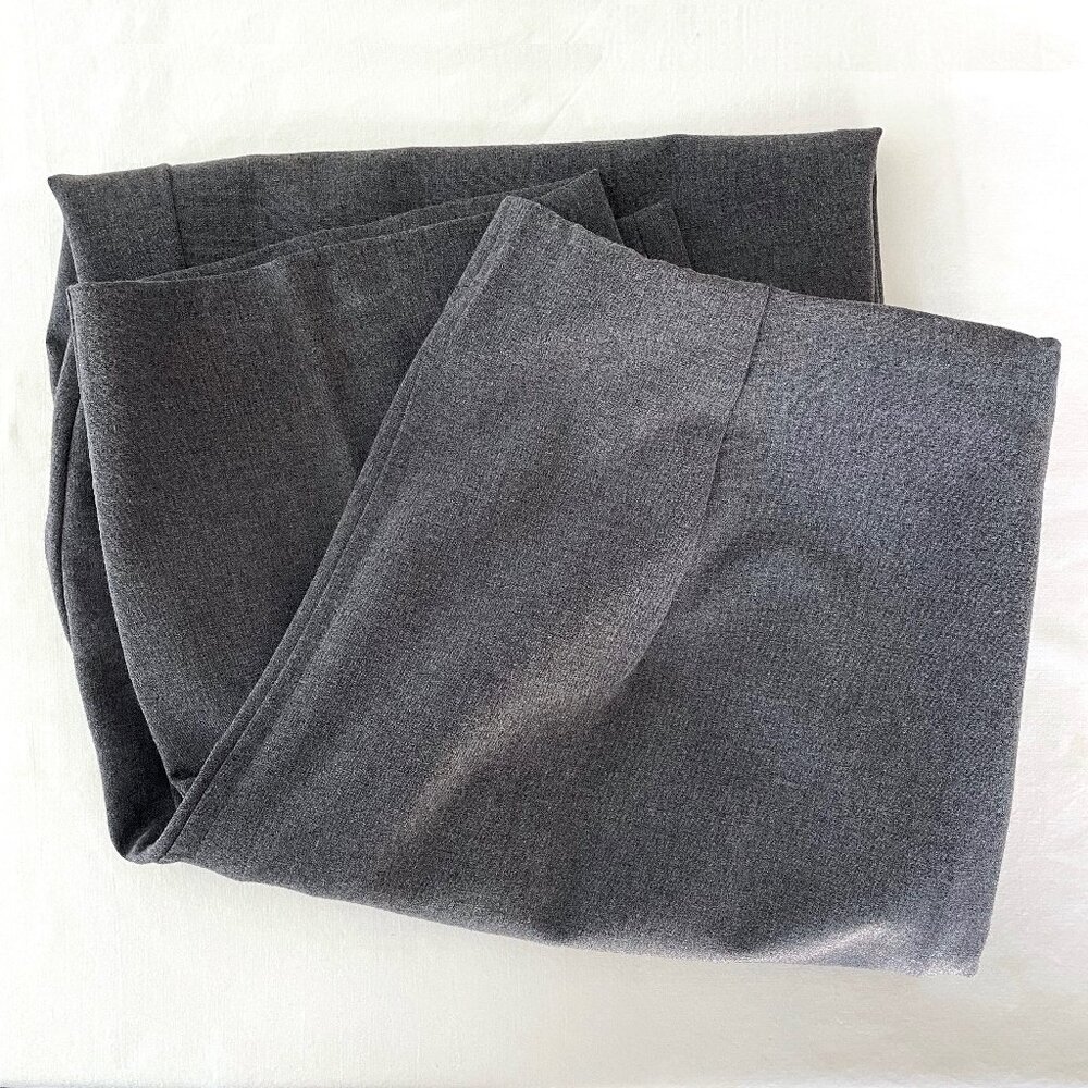 Laura Scott Stretch Ladies Pants 12 Pull On Comfort Waist Ladies Dress Work Gray